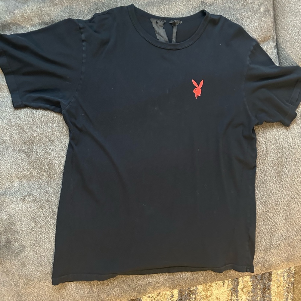 Playboy X Vlone Black T-Shirt for Men